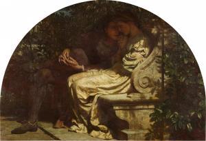 DICKSEE Francis Bernard 1853-1928,A Love Story,1882,Sotheby's GB 2024-02-02