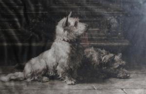 DICKSEE Herbert Thomas 1862-1942,A West Highland and a Scottish terrier,Bonhams GB 2011-11-10