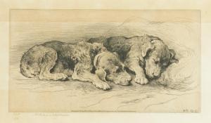 DICKSEE Herbert Thomas 1862-1942,Let Sleeping Dogs Lie,1930,Bellmans Fine Art Auctioneers 2024-03-28
