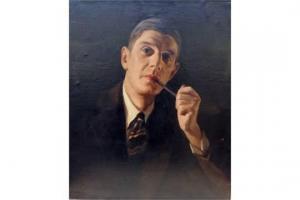 DICKSON Harry 1861-1942,Portrait of Mr Harry Riley,1930,The Cotswold Auction Company GB 2015-08-25