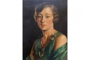 DICKSON Harry 1861-1942,Portrait of Mrs Harry Riley,The Cotswold Auction Company GB 2015-08-25