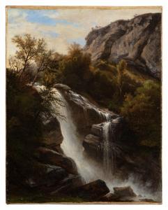 DIDAY Francois 1802-1877,The Lower Reichenbach Falls, Norway,Sotheby's GB 2023-03-23