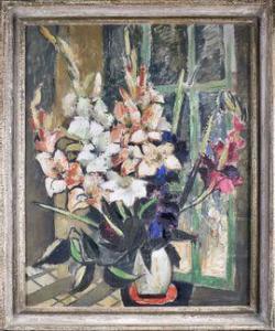 DIDIER Émile 1890-1965,Grand bouquet de fleurs devant la fenêtre,Etienne de Baecque FR 2021-11-06