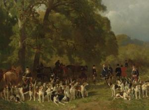 DIDIER Jules 1831-1914,Départ pour la chasse,Sotheby's GB 2003-10-28
