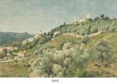 DIDIER JULES 1831-1892,View of the castle of Villeneuve-Loubet,1856,Christie's GB 2014-12-02