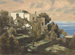 DIEFENBACH Lucidus 1886-1958,Villa auf Capri,1903,Villa Grisebach DE 2016-07-01
