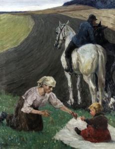 DIEFFENBACHER Reinhold 1882-1966,Family in the field,Peter Karbstein DE 2021-03-13