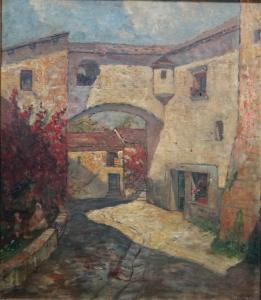 DIEHL Hanns 1877-1946,Courtyard scene,Bellmans Fine Art Auctioneers GB 2020-07-14