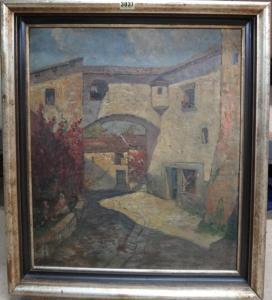 DIEHL Hanns 1877-1946,Courtyard scene,Bellmans Fine Art Auctioneers GB 2020-09-15