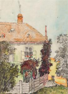 DIEHL Hanns 1877-1946,Haus mit Garten,im Kinsky Auktionshaus AT 2022-06-30