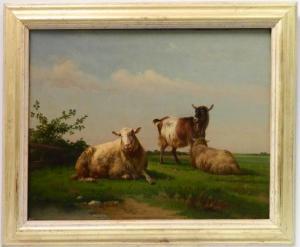 DIELMAN PIERRE EMMANUEL I 1800-1858,Sheep and Goat at Pasture,Rachel Davis US 2020-03-21