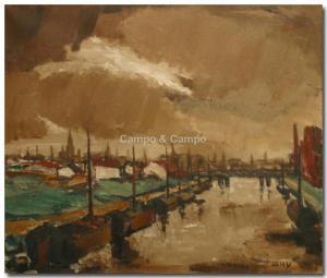 DIELS Jos 1908,Docks à Anvers Antwerpse dokken,Campo & Campo BE 2017-09-02