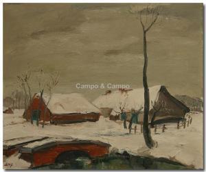 DIELS Jos 1908,Paysage d'hiver Winterlandschap,Campo & Campo BE 2017-09-02