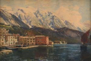 DIEMER Michael Zeno 1867-1939,Veduta del lago,1905,Meeting Art IT 2024-04-20