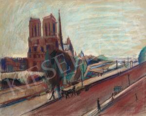 DIENER DENES Rudolf 1889-1956,Notre-Dame (Paris),1920,Kieselbach HU 2021-12-20
