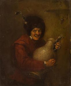 DIEPRAAM Abraham 1622-1670,Man with large jug,Zeeuws NL 2022-11-22
