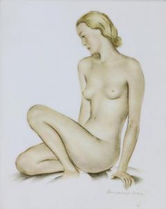 DIER Erhard Amadeus 1893-1969,nude beauty in repose,Clars Auction Gallery US 2020-09-13