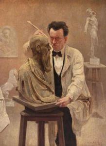Dierickx Omer 1862-1939,Atelier de sculpteur,Millon & Associés FR 2021-01-21