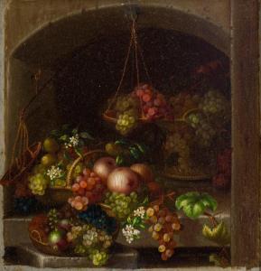 DIETRICH Adelheid 1827-1891,Fruit Basket,1859,Shannon's US 2023-10-26