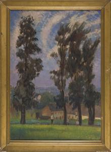 DIETRICH Henryk 1889-1948,Pejzaż z drzewami,1929,Desa Dom Auckcyjny PL 2022-06-11