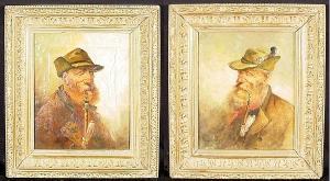 DIETRICH Thomas Mueller 1912,A Pair of Portraits of Tyrolean Men,Bonhams GB 2005-05-15