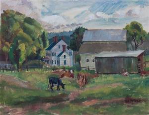 DIETRICH Thomas Mueller 1912,Cows in Long Island Farm Land,Hindman US 2015-05-15