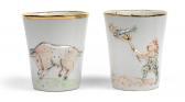 DIETZ Gundi 1942,Two cups with zodiac signs,Palais Dorotheum AT 2014-12-17