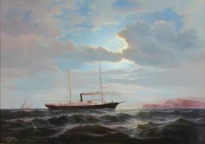 DIETZ Herman R 1860-1923,Ella Rhollfs Steaming off San Francisco,1895,Bonhams GB 2019-11-25