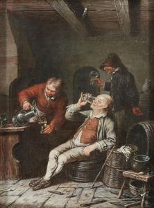 DIETZSCH Johann Albrecht 1720-1782,Busy tavern scenes,19th century,Rosebery's GB 2020-09-23