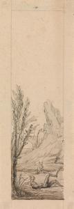 DIEU Antoine 1662-1727,Landscape with Goblins Swimming,Swann Galleries US 2019-11-05