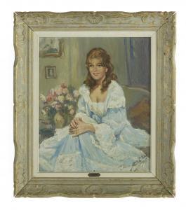 DIEY Yves 1892-1984,Portrait of a Woman in a Dressing Gown,New Orleans Auction US 2018-08-24