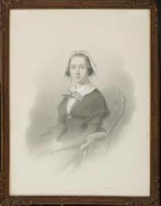 DIEZ Samuel 1803-1873,Junge Dame mit Spitzenhaube.,Neumeister DE 2011-07-06