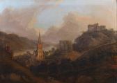DIEZLER Jakob 1789-1855,View of Bacharach,1847,Lempertz DE 2020-11-21
