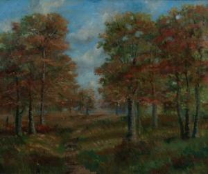 DIGGS Arthur 1888,Autumn Trees,1959,Hindman US 2015-11-06