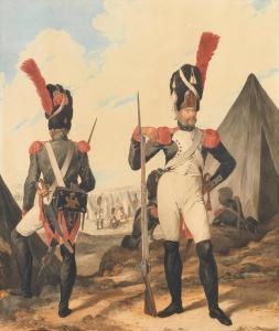 DIGHTON Denis 1792-1827,Napoleon imperial guards,1817,Bonhams GB 2023-02-07