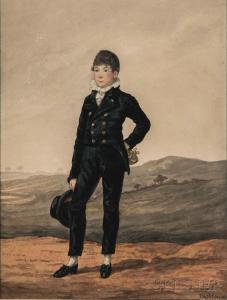 DIGHTON Robert 1752-1814,Young Dandy in a Landscape,1812,Skinner US 2017-10-13