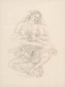 dijana 1900-1900,Female nude,1990,Glerum NL 2009-09-07