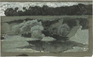 DILL Ludwig 1848-1940,Moorlandschaft,1901,Galerie Bassenge DE 2023-06-09