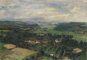 DILL Otto 1884-1957,Blick über Blieskastel in das Bliestal,1932,Ketterer DE 2014-06-06