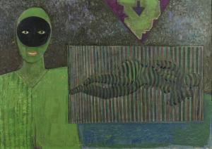 DILLON Gerard 1916-1971,Masked Figure and Nude,1968,Adams IE 2024-03-27
