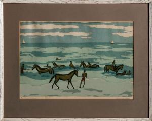 DILLON Mildred 1907-1992,Sea Horses - Nassau,1960,Ro Gallery US 2023-05-13