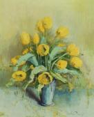 DINESEN Ingeborg 1922-1980,Still life with yellow tulips,Bruun Rasmussen DK 2017-04-17