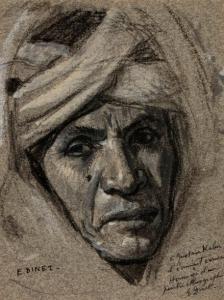 DINET Etienne Alphonse 1861-1929,Portrait d'Algérienne,Millon & Associés FR 2018-05-03