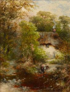 DINGLE SNR THOMAS 1846-1888,Untitled: Woodland Cottage,Mallams GB 2024-02-21