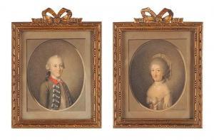 DINKEL Markus 1762-1832,Portraits des Ehepaares Jean-François,Fischer CH 2014-11-28
