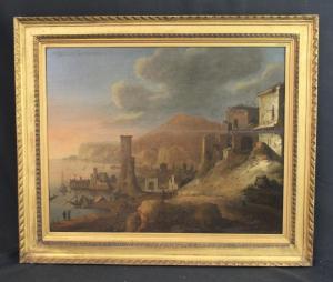 DIONIJS VERBURGH 1655-1722,Mediterranean harbour scene,Peter Francis GB 2016-05-18