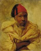 DISCART Jean Baptiste 1856-1944,Head of a Berber in a red fez,Christie's GB 2001-06-21