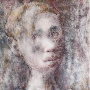 DISHER Eve 1894-1991,portrait of a girl,Burstow and Hewett GB 2020-09-16