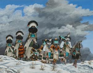 DISHTA DUANE 1946-2011,Arrival of the Kachina Dancers,1995,Abell A.N. US 2024-04-04