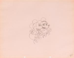 DISNEY Walt 1901-1966,An animation drawing of Minnie and Mickey Mouse fr,1933,Bonhams GB 2018-06-13